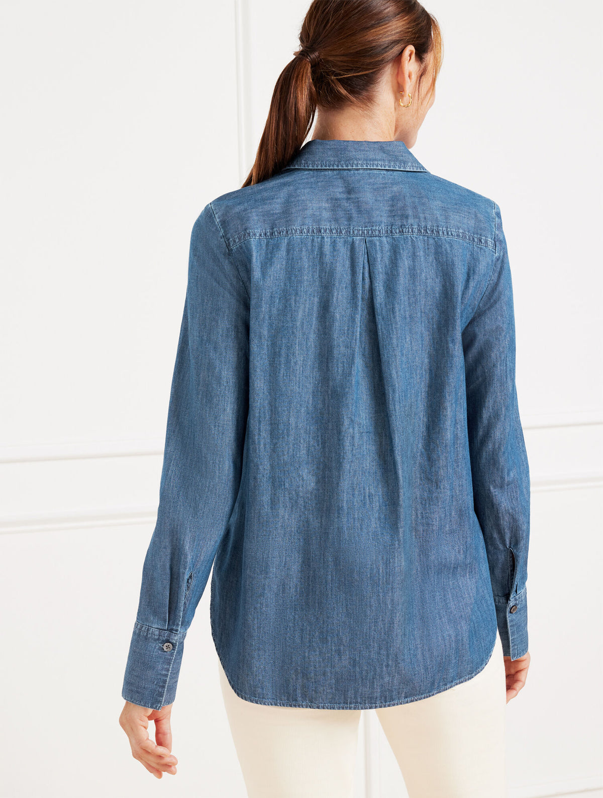 Talbots BOYFRIEND SHIRT - DENIM