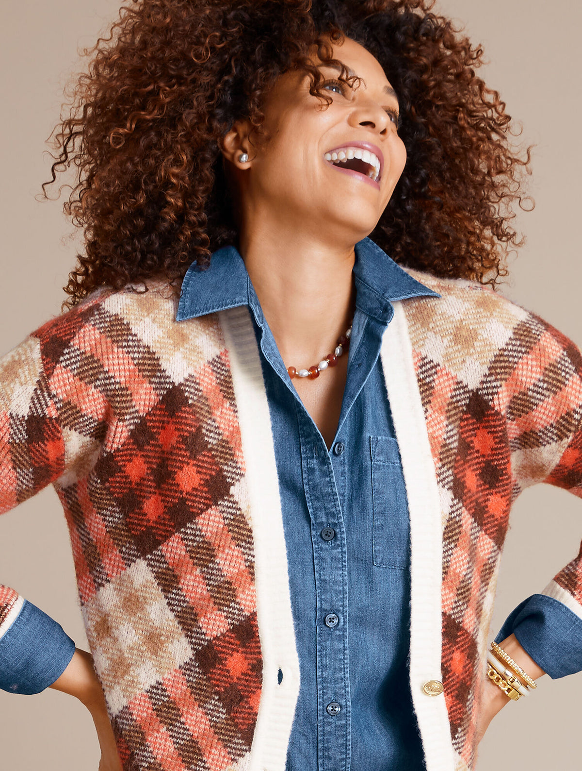 Talbots BOYFRIEND SHIRT - DENIM