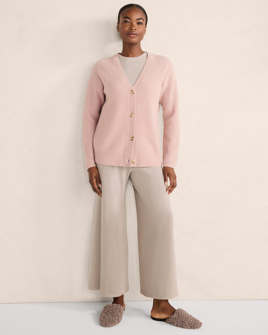 Talbots CASHMERE SHAKER STITCH CARDIGAN