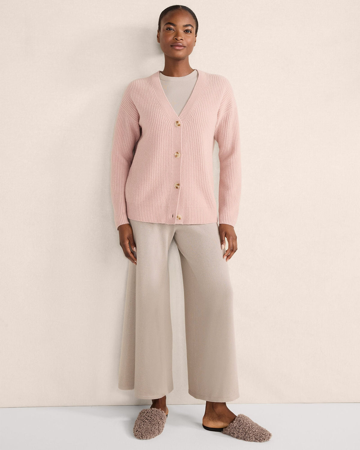 Talbots CASHMERE SHAKER STITCH CARDIGAN