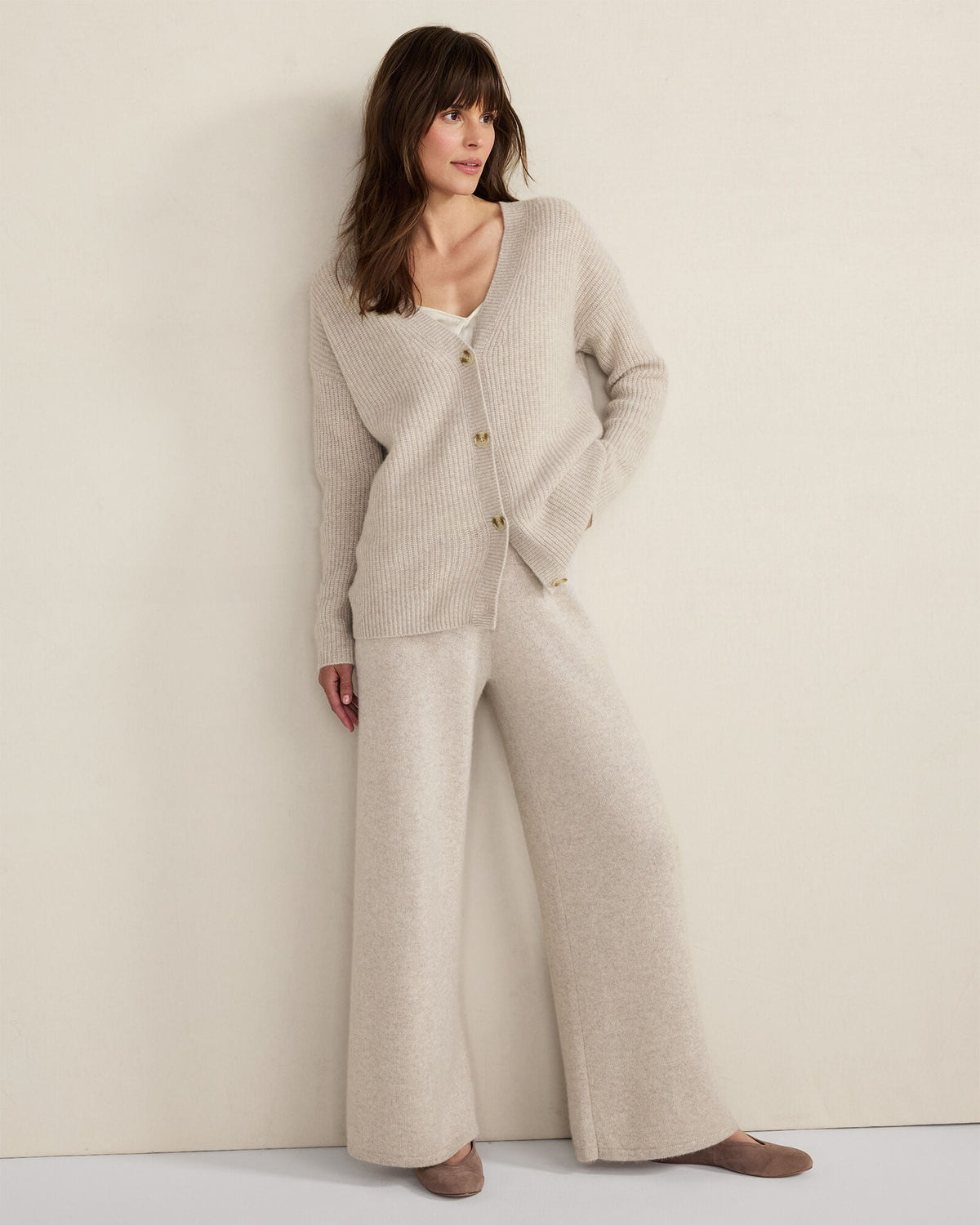 Talbots CASHMERE SHAKER STITCH CARDIGAN