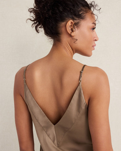 Talbots WASHABLE SILK DOUBLE V SLEEP CAMI