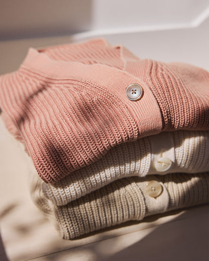 Talbots ORGANIC COTTON SHAKER STITCH CARDIGAN
