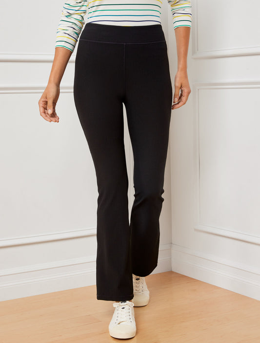 Talbots SOFT STRETCH RIBBED HIGH WAIST BOOTCUT LEGGING