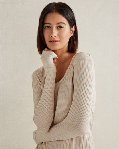 Talbots DRAPEY RIB KNIT TOP
