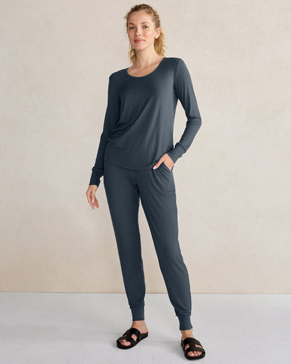 Talbots DRAPEY RIB KNIT TOP
