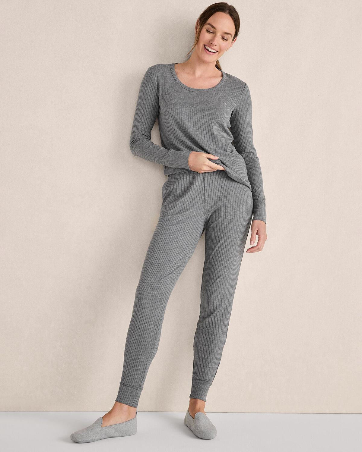 Talbots DRAPEY RIB KNIT TOP