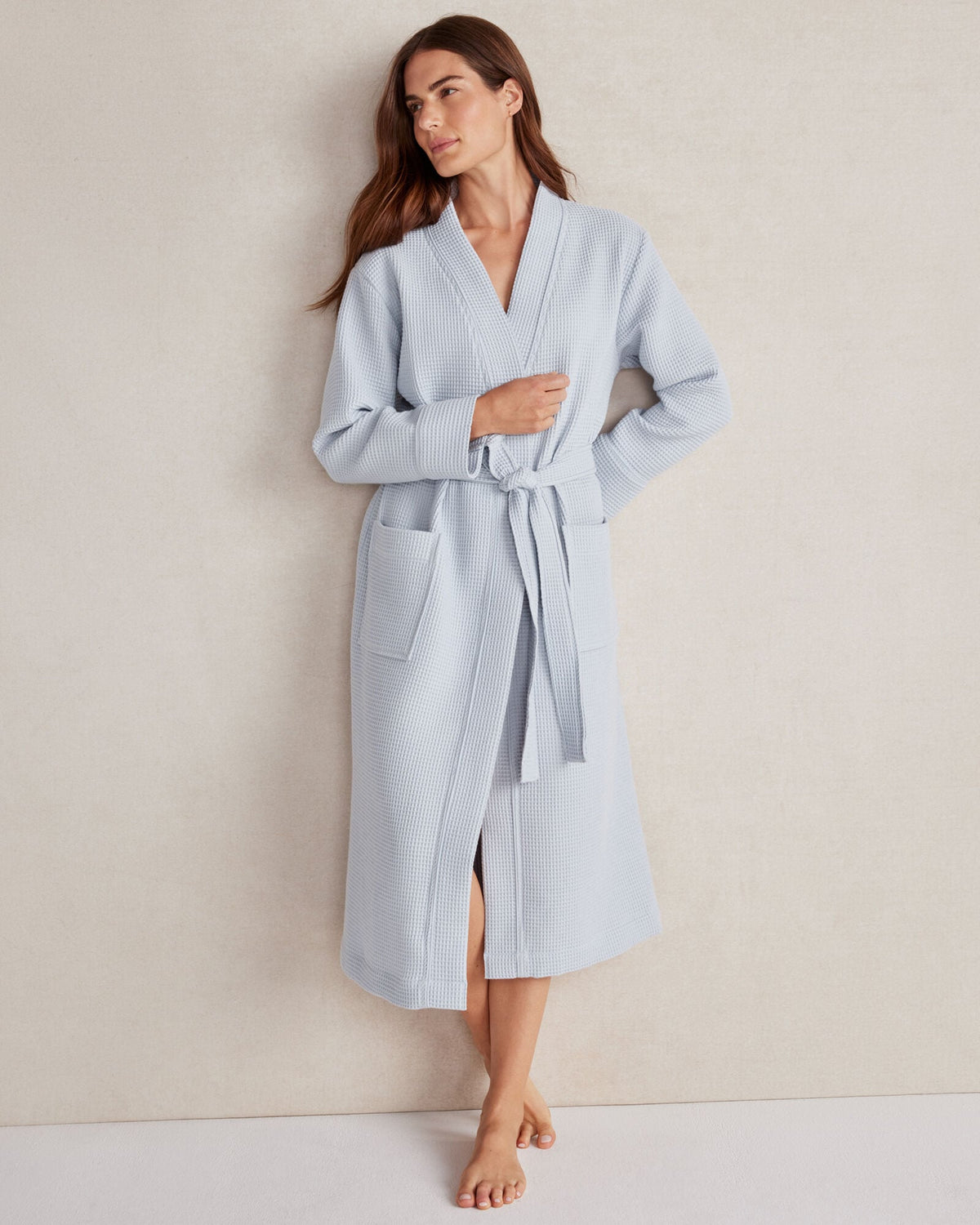 Talbots ORGANIC COTTON WAFFLE ROBE