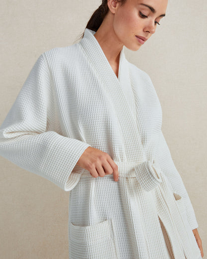 Talbots ORGANIC COTTON WAFFLE ROBE
