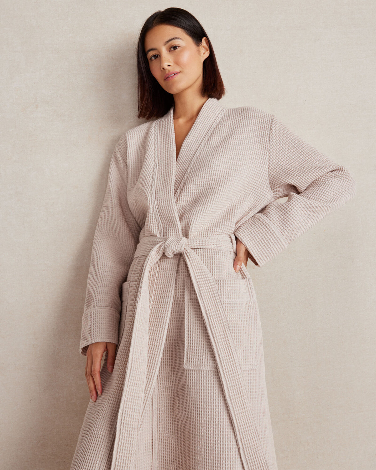 Talbots ORGANIC COTTON WAFFLE ROBE