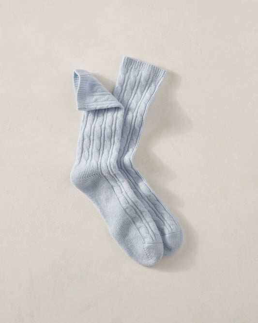 Talbots CASHMERE BLEND CABLE KNIT SOCKS