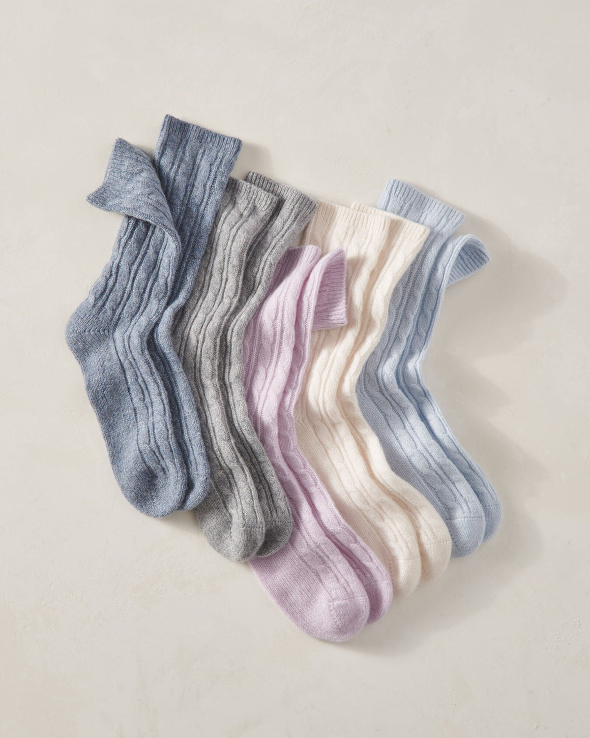 Talbots CASHMERE BLEND CABLE KNIT SOCKS