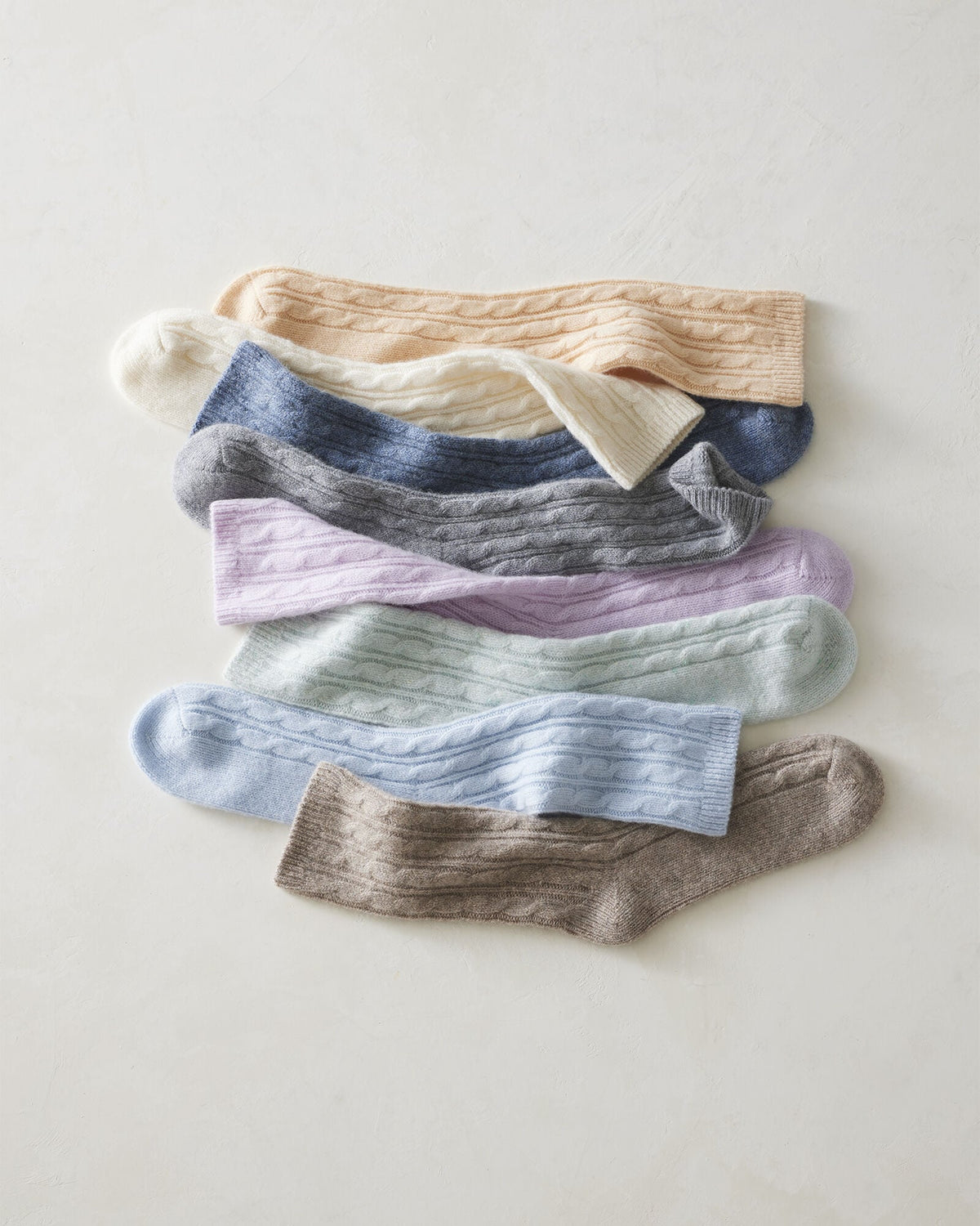 Talbots CASHMERE BLEND CABLE KNIT SOCKS