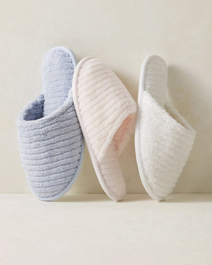 Talbots ORGANIC COTTON TERRY RIPPLE SLIPPERS