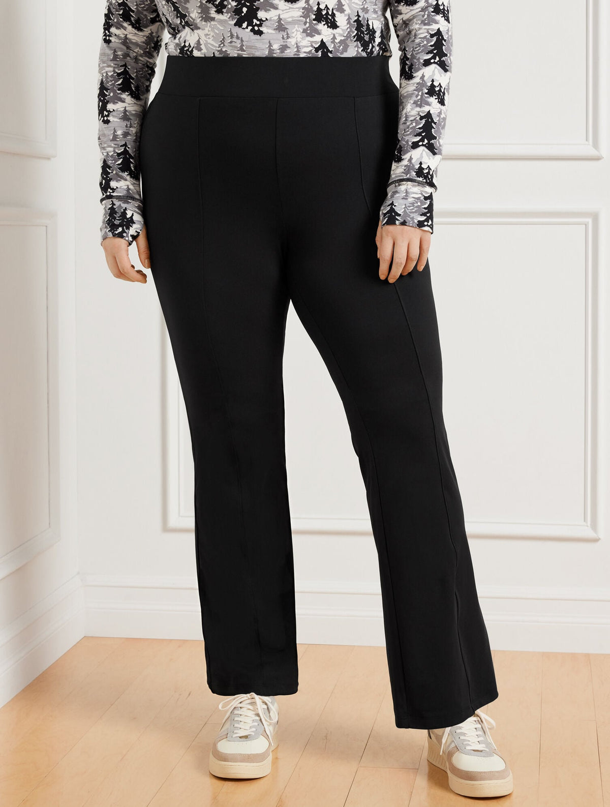 Talbots OUT & ABOUT SEAMED BOOTCUT PANTS