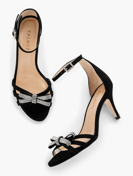 Talbots ERICA SUEDE ANKLE STRAP SANDALS