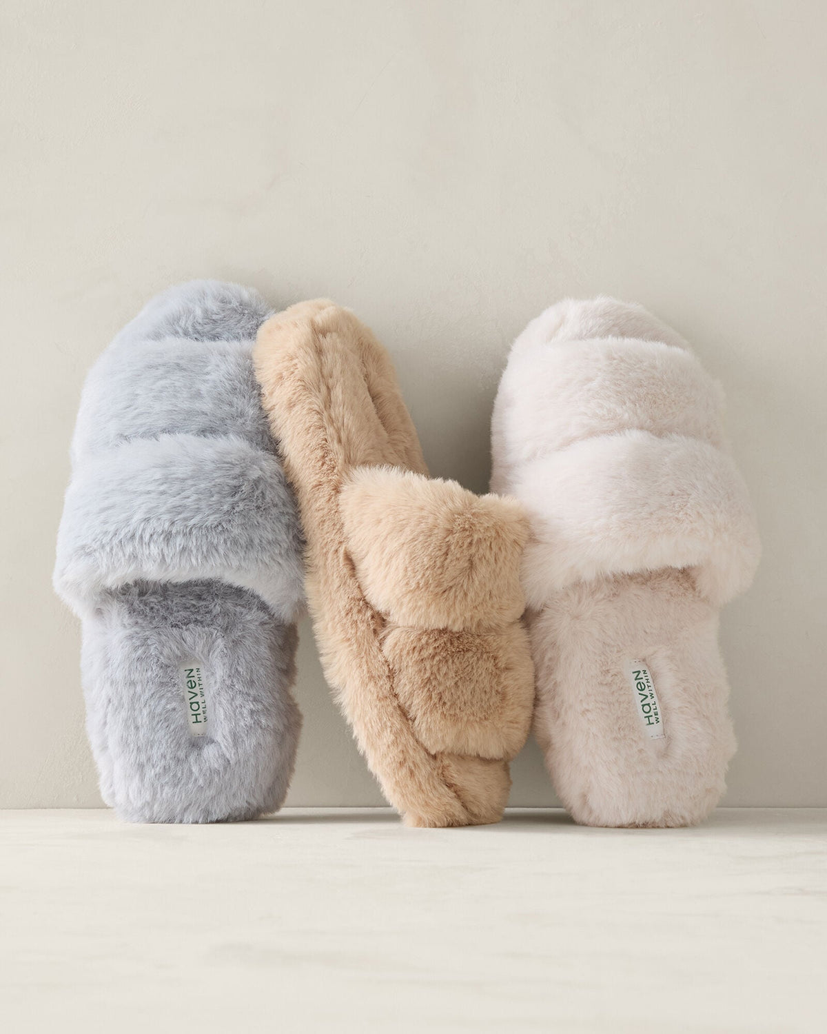Talbots FAUX FUR BANDED SLIPPERS