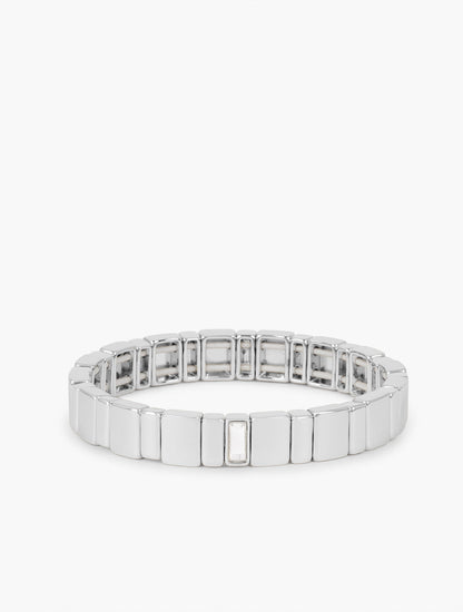 Talbots METAL TILES STRETCH BRACELET