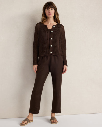 Talbots LINEN TAPERED PANTS