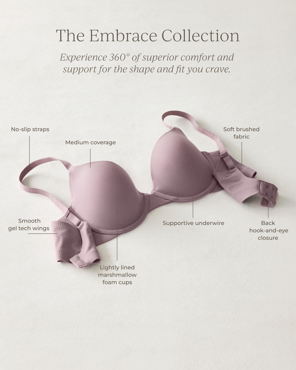Talbots EMBRACE LIGHTLY-LINED T-SHIRT BRA