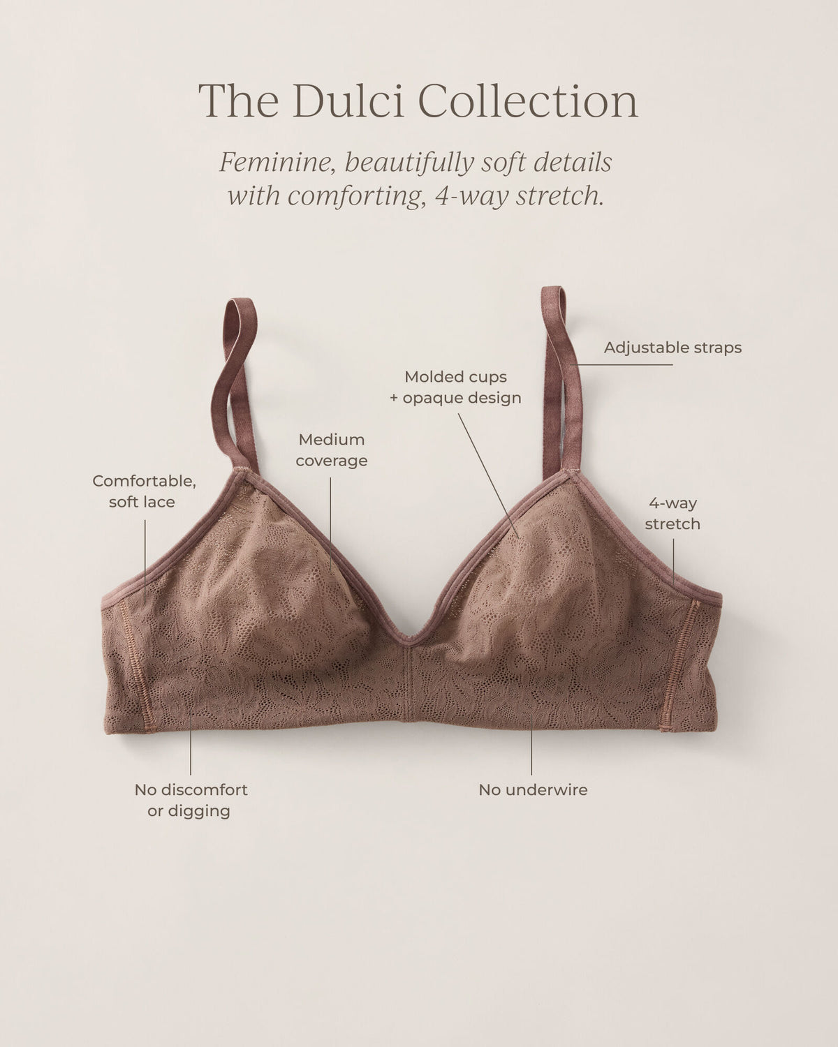 Talbots DULCI UNLINED BRALETTE