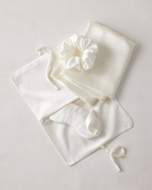 Talbots WASHABLE SILK IVORY GIFT SET