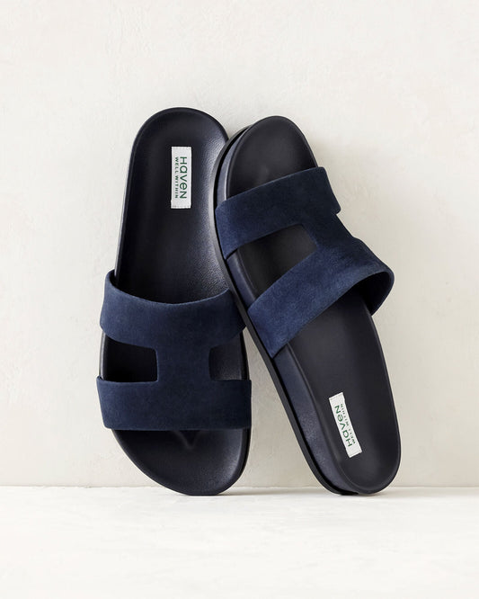 Talbots SUEDE CUTOUT SLIDES