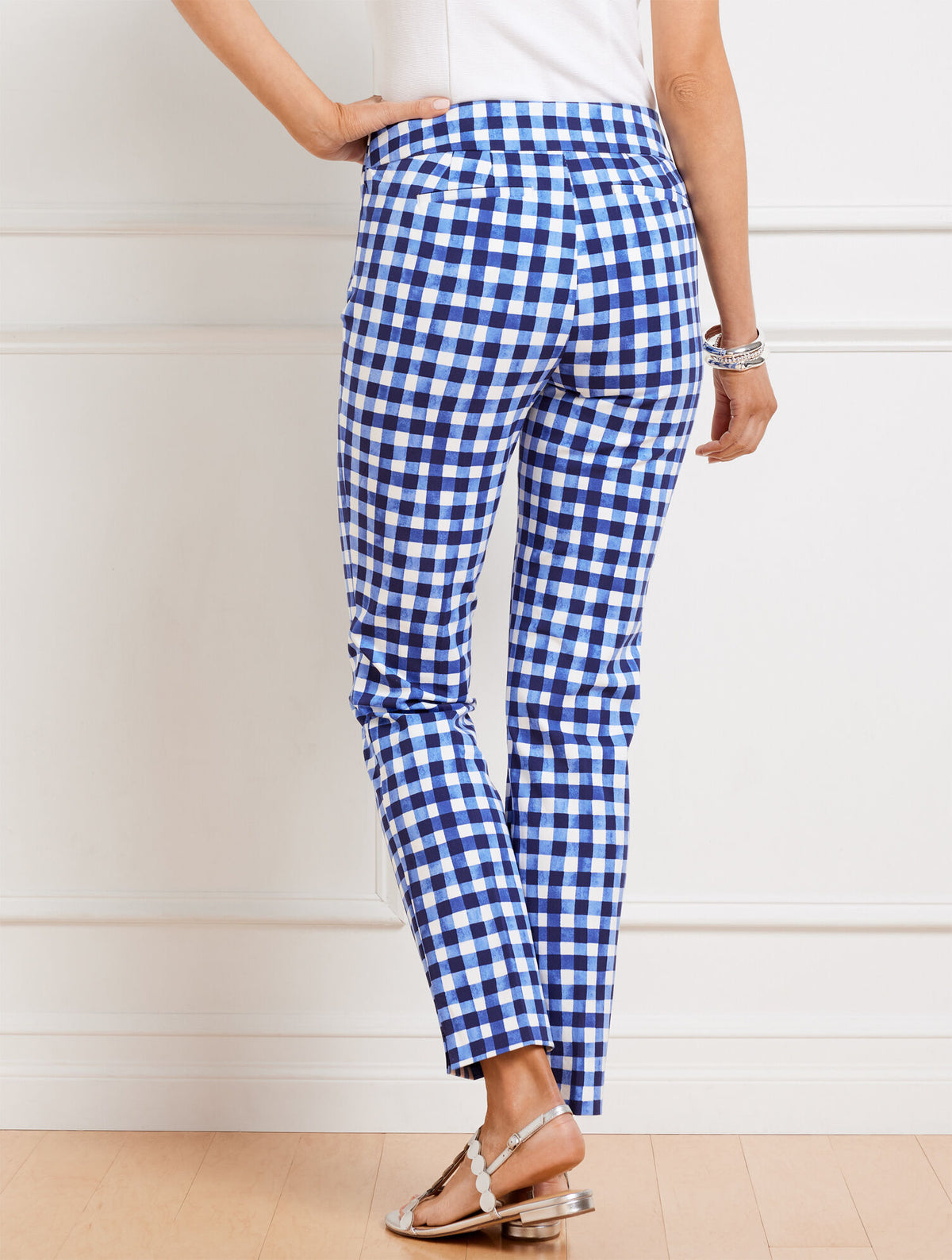 Talbots TALBOTS CHATHAM ANKLE PANTS - GINGHAM
