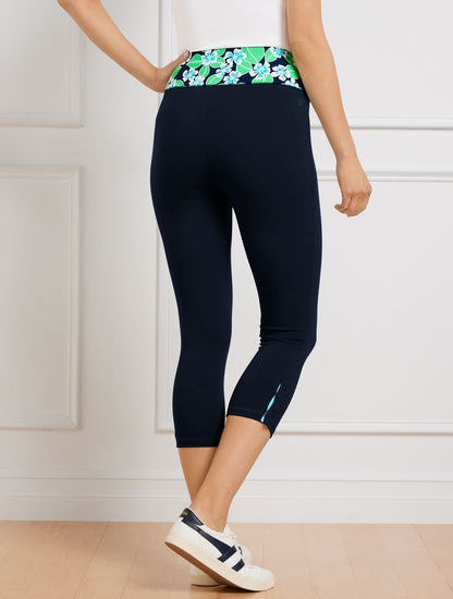 Talbots EVERYDAY STRETCH PEDAL PUSHERS - FLORAL FIELDS