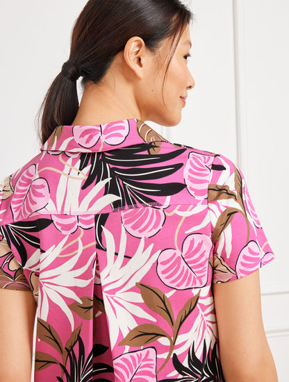Talbots SHORT SLEEVE POLO DRESS - BREEZY PALM