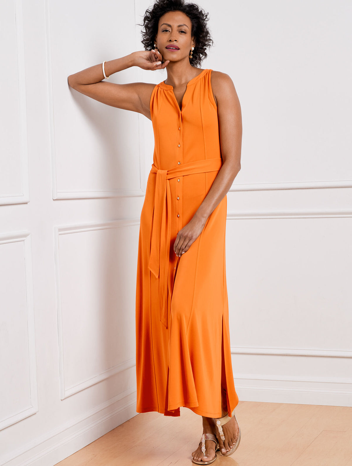 Talbots JERSEY MAXI SHIRTDRESS
