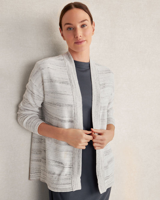 Talbots ORGANIC COTTON SPACEDYE CARDIGAN