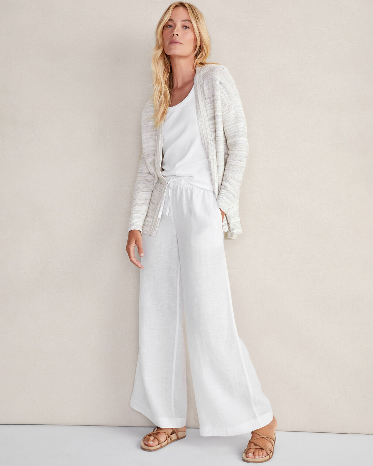 Talbots ORGANIC COTTON SPACEDYE CARDIGAN