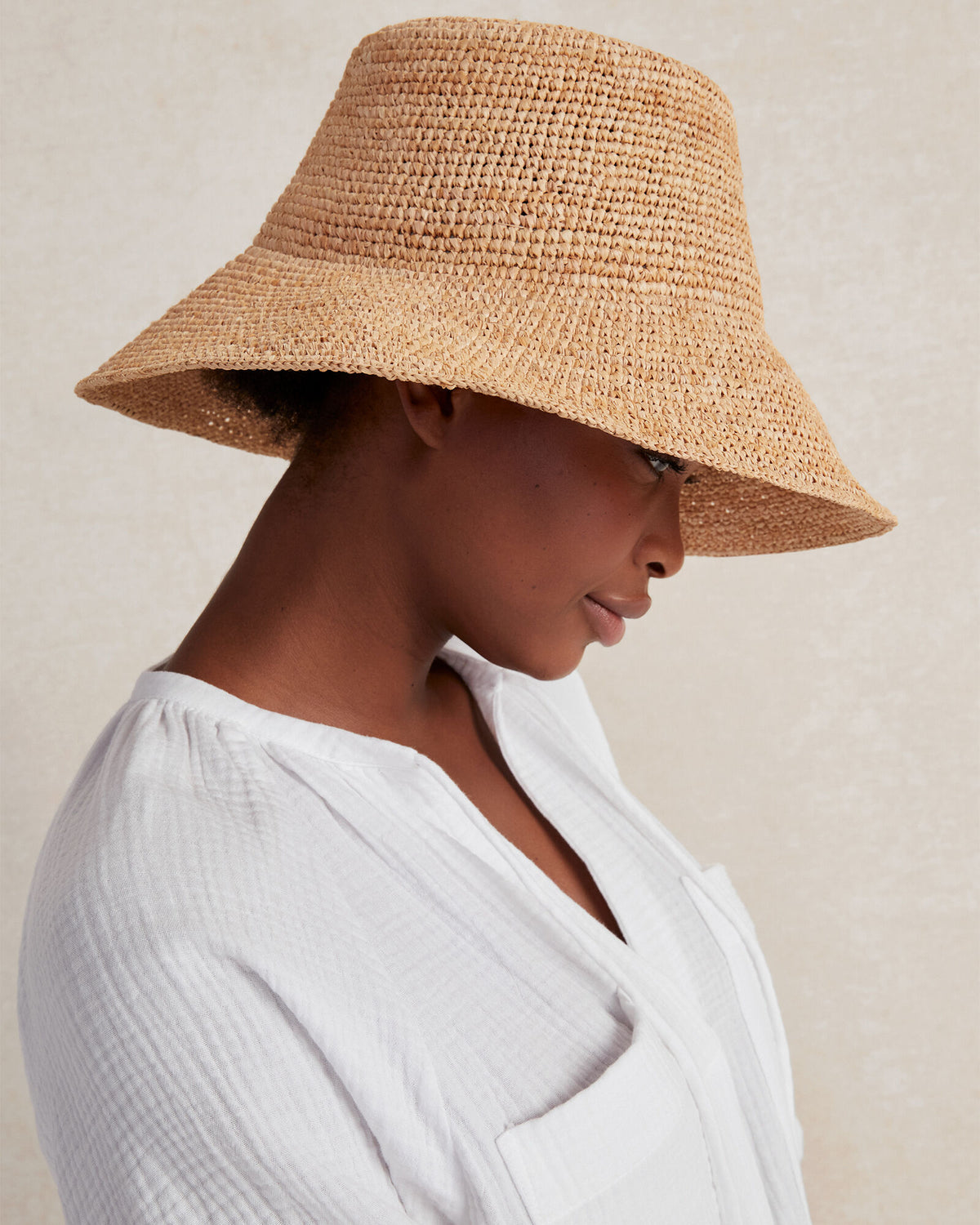 Talbots RAFFIA BUCKET HAT