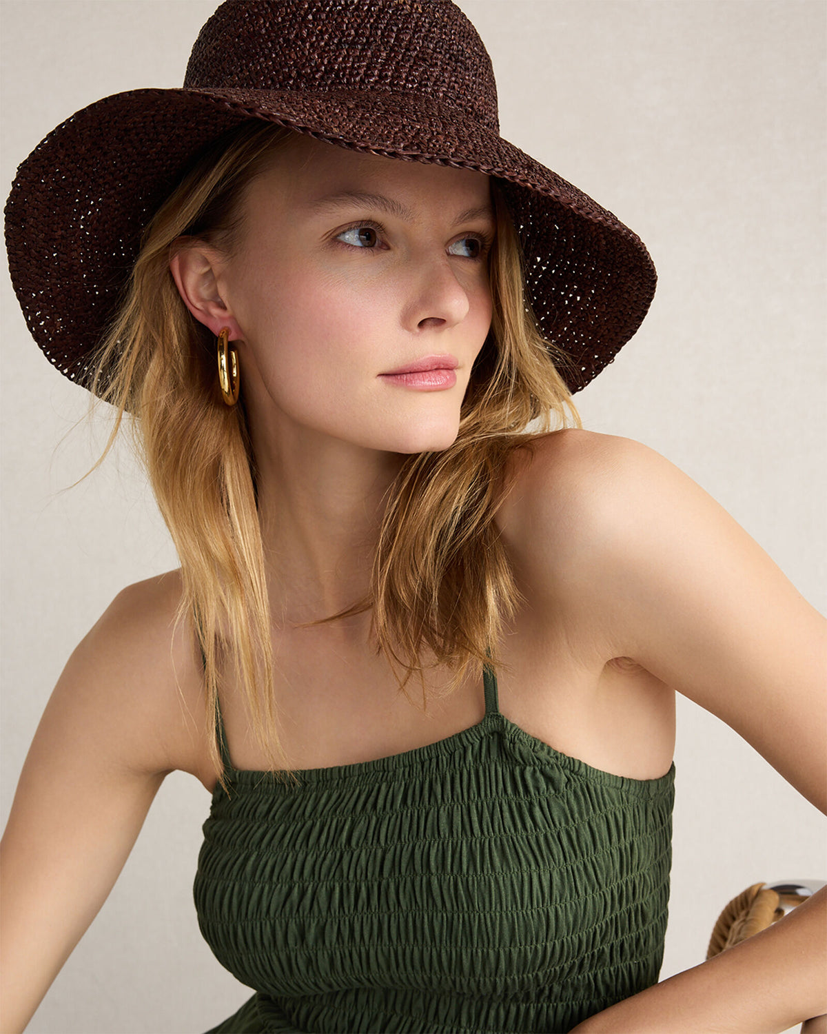 Talbots RAFFIA BUCKET HAT