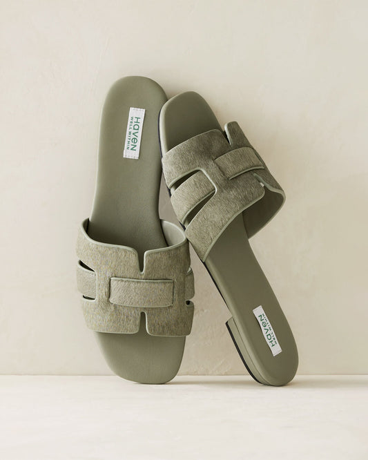 Talbots CALFHAIR WOVEN SANDALS