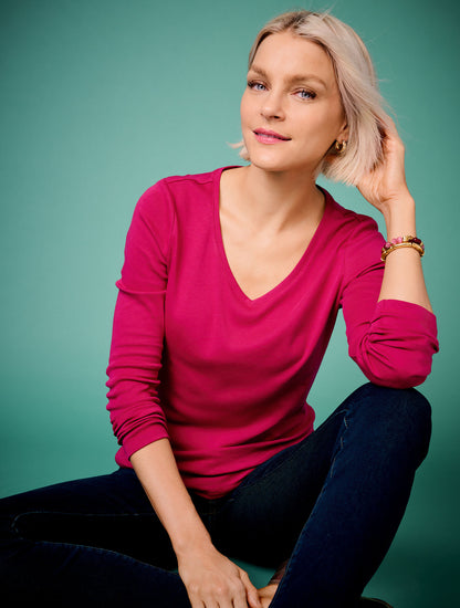 Talbots PIMA V-NECK TEE