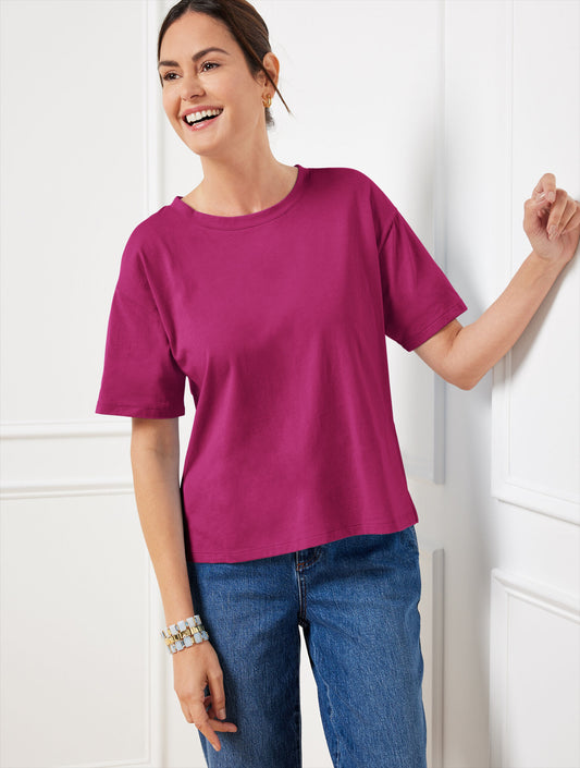 Talbots BOXY CREWNECK TEE