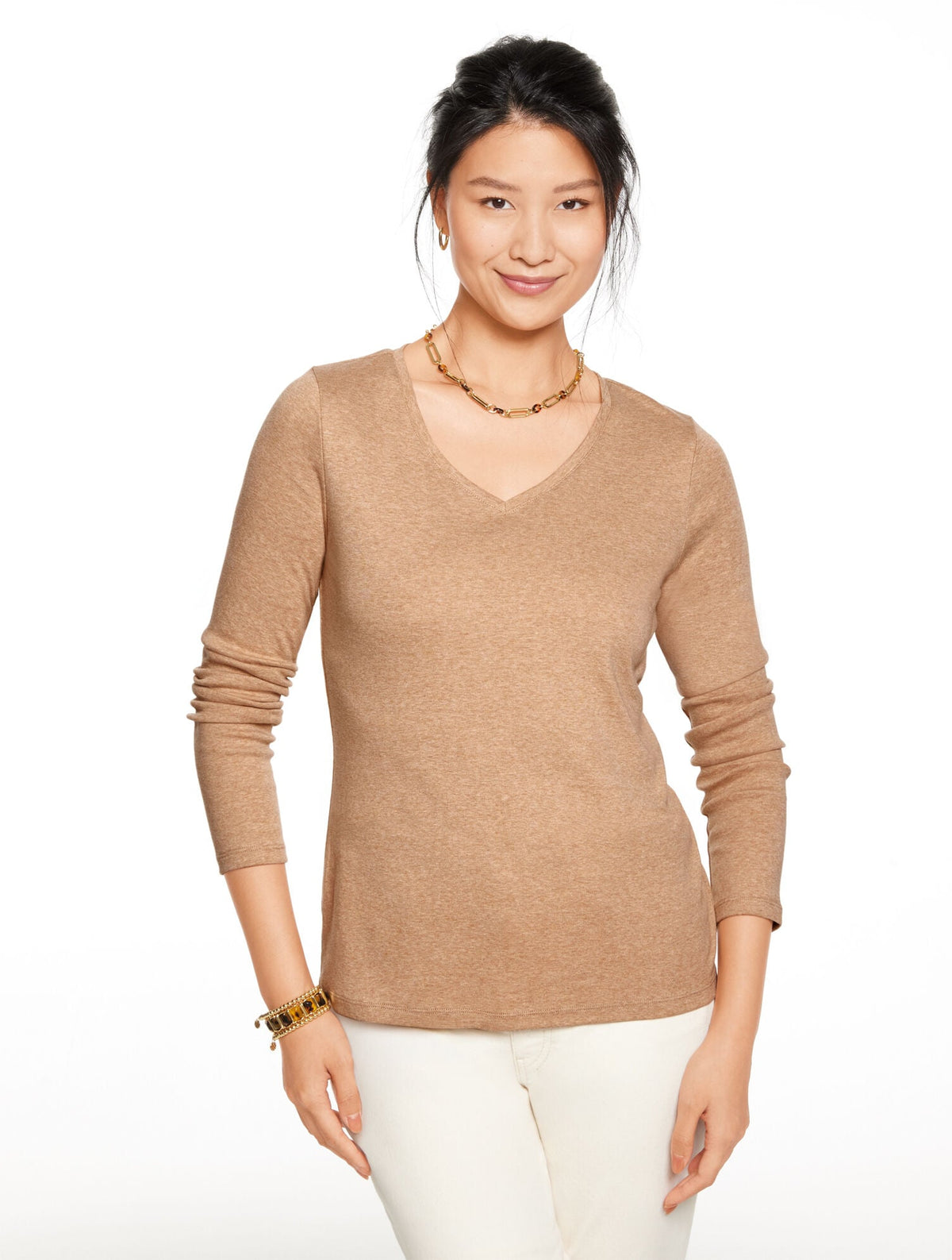 Talbots PIMA V-NECK TEE
