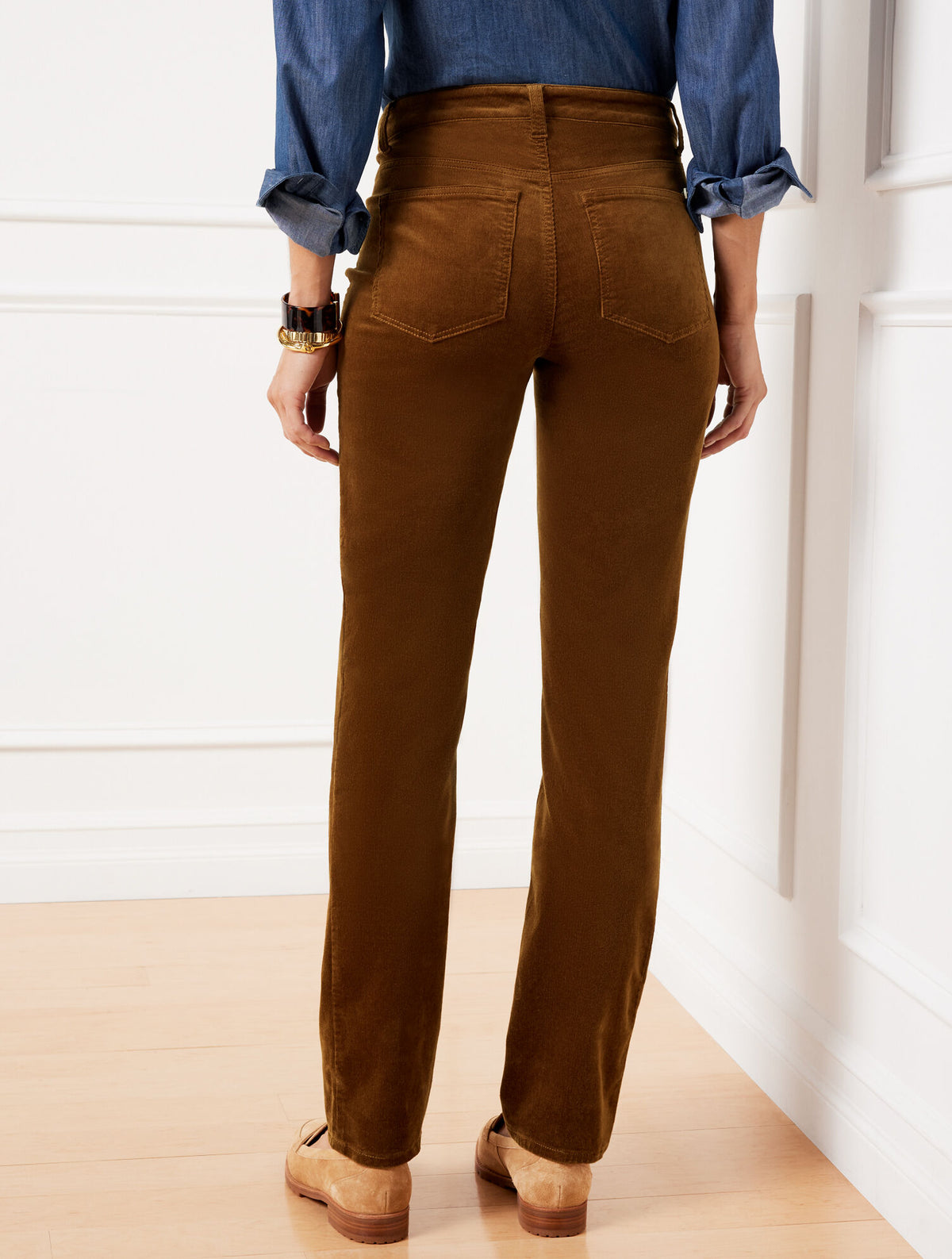 Talbots STRETCH CORDUROY STRAIGHT LEG PANTS - SOLIDS