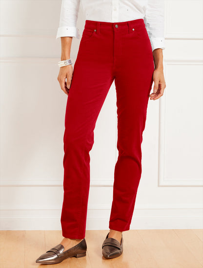 Talbots STRETCH CORDUROY STRAIGHT LEG PANTS - SOLIDS
