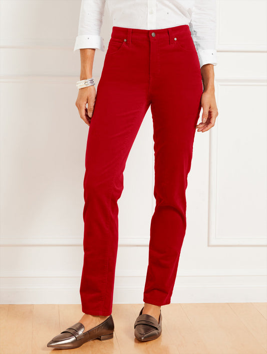 Talbots STRETCH CORDUROY STRAIGHT LEG PANTS - SOLIDS