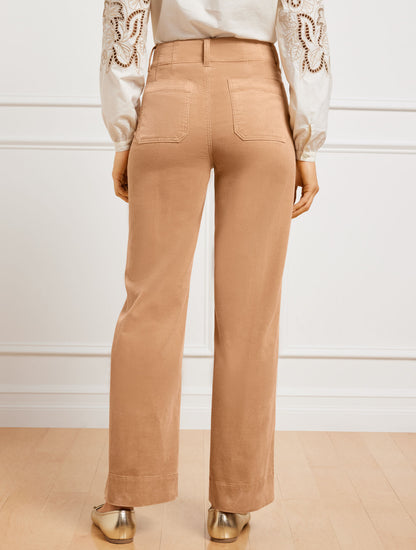 Talbots STRETCH CORDUROY WIDE LEG PANTS