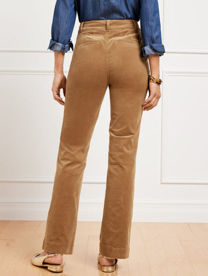Talbots STRETCH CORDUROY FLARE LEG PANTS