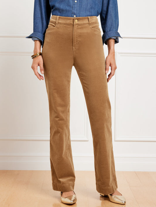 Talbots STRETCH CORDUROY FLARE LEG PANTS