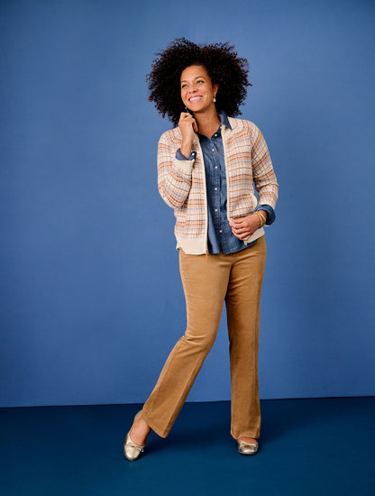 Talbots STRETCH CORDUROY FLARE LEG PANTS