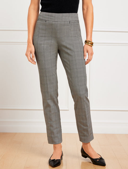 Talbots TALBOTS CHATHAM SLIM ANKLE PANTS - GLEN PLAID