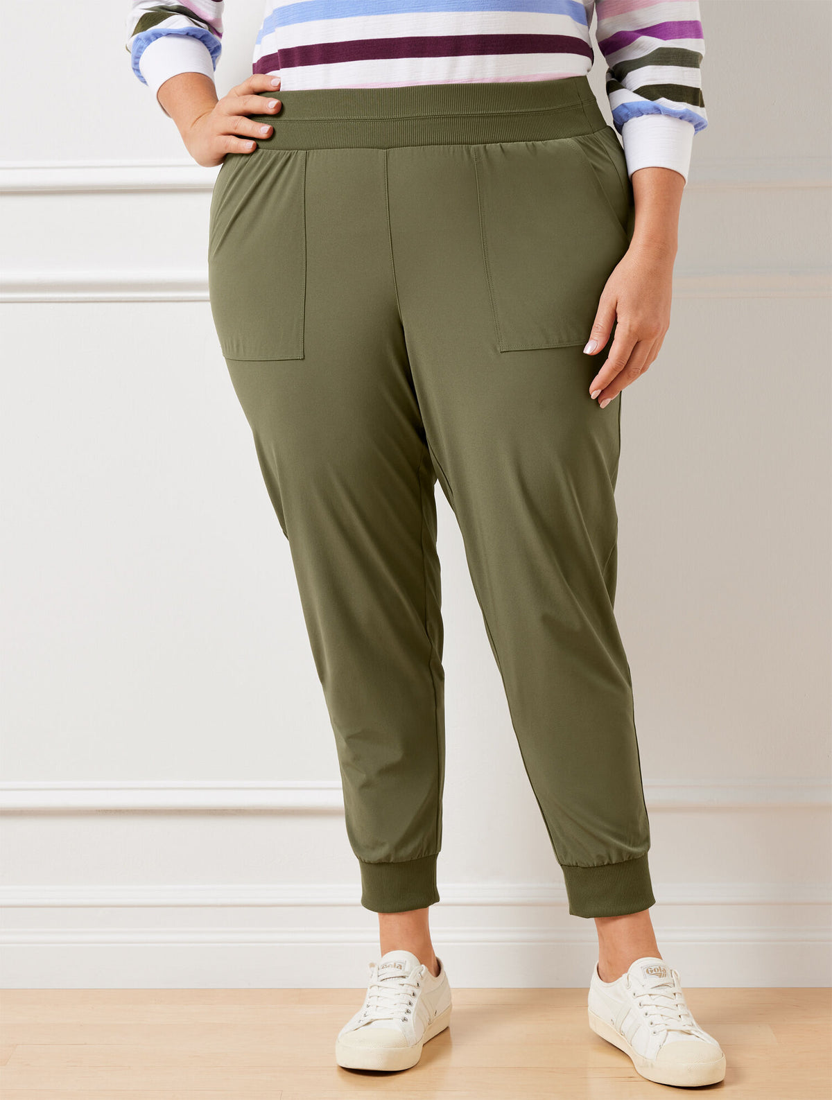 Talbots LIGHTWEIGHT WOVEN STRETCH JOGGERS