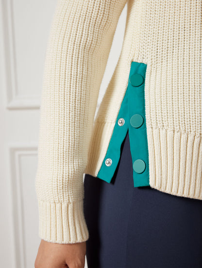 Talbots COOLMAX® SNAP HALF-ZIP SWEATER