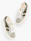 BURNT OLIVE/WHITE